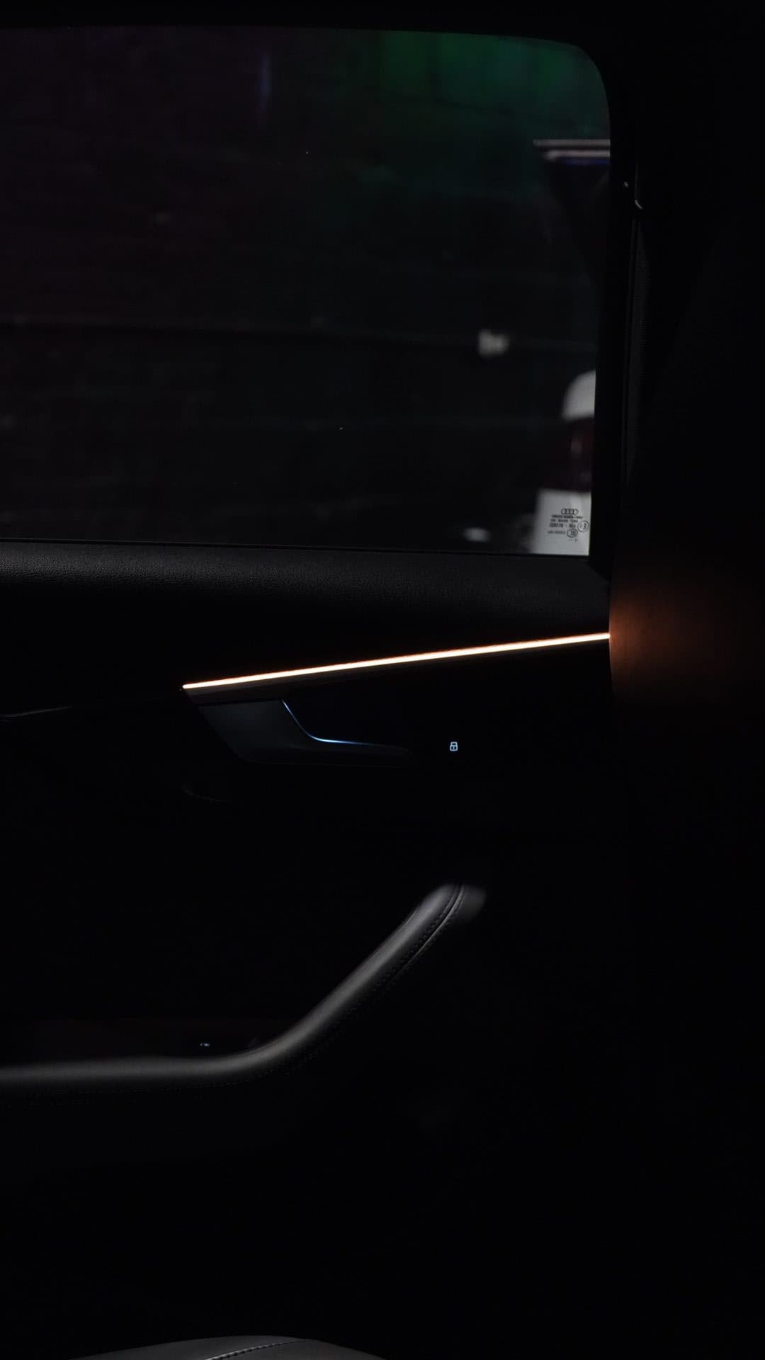 Audi S5 — rear door warm amber ambient strip