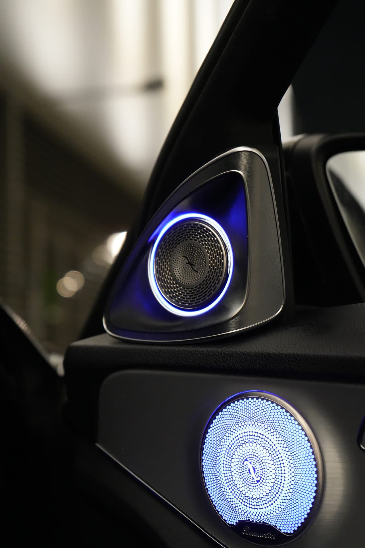 Mercedes C-Class — Burmester speaker and tweeter detail