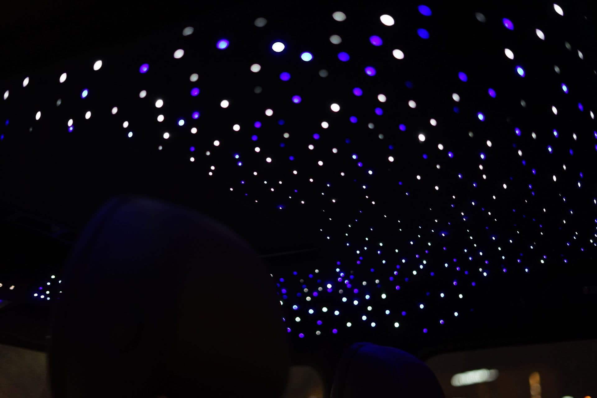 G-Wagon starlight — dense fiber optic night sky