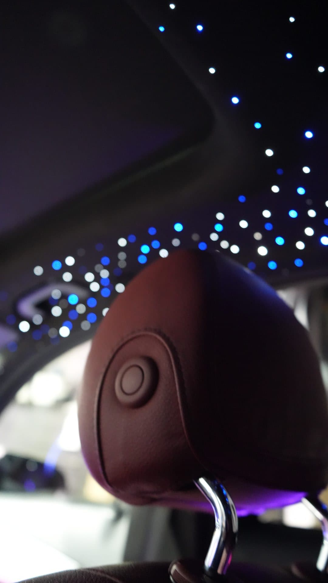 Starlight headliner — combined with ambient lighting