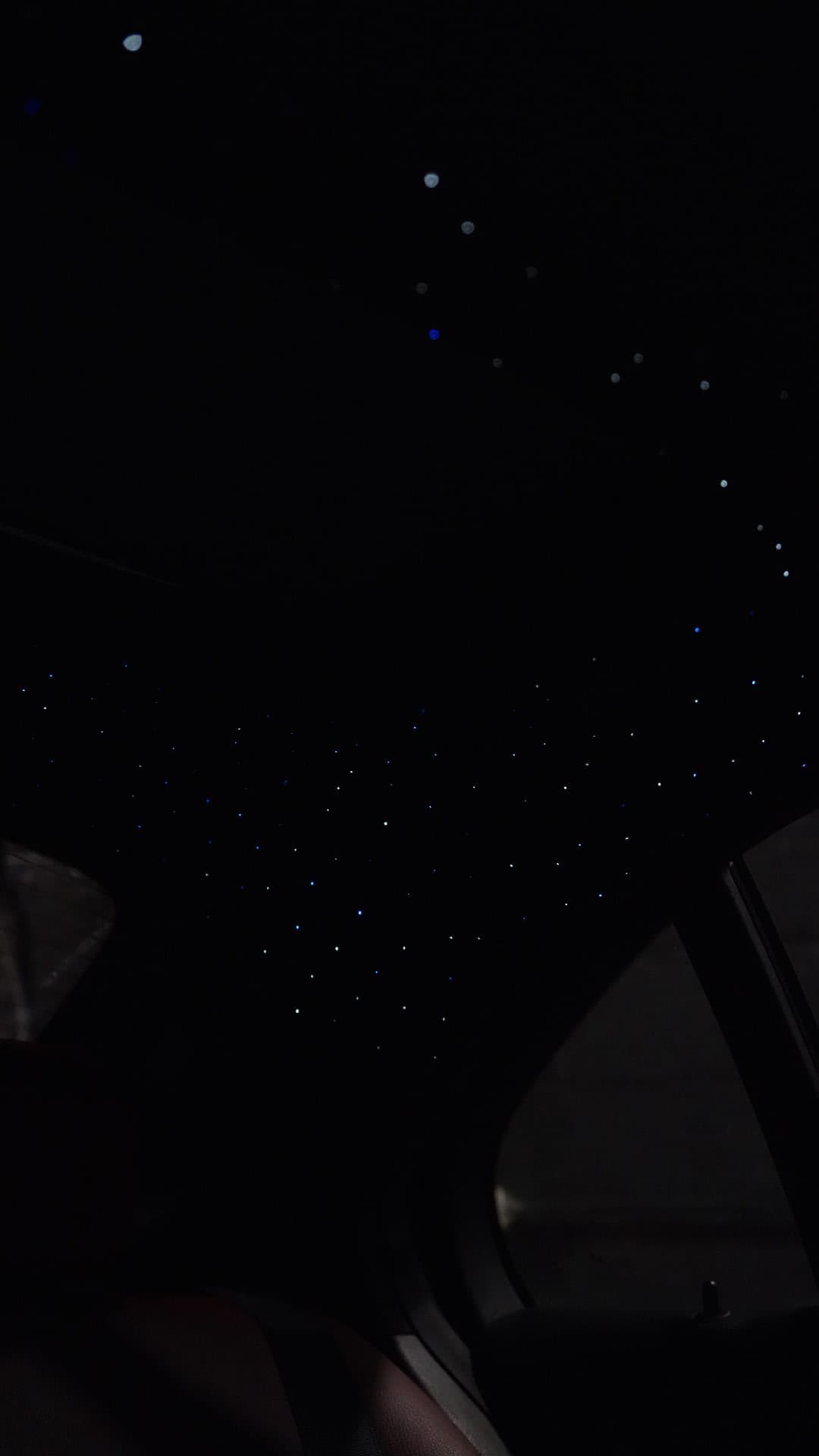 Starlight headliner — fine fiber optic star detail